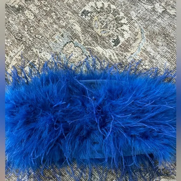 LAMARQUE Zaina Feather Bustier Top Large - Picture 8 of 12